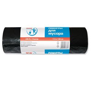 Пакеты для мусора 240л Paclan Professional черный 30мкм