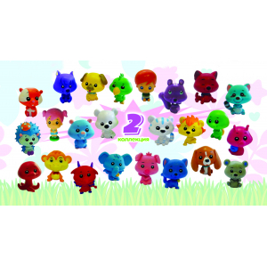 Игрушки-фигурки ЯРКИЕ МАЛЮТКИ пластик