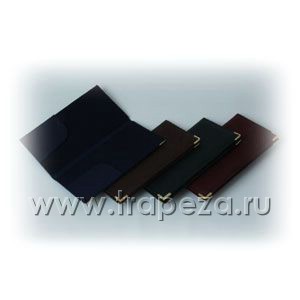 Папка для счетов L 22см w 11см коричневая Лика и Коттон 02130316