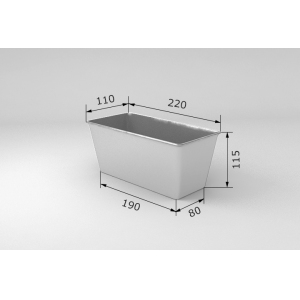 Форма для выпечки хлеба L 22 м w 11см h 11 ЦВЕТЛИТ-Р 3Л7