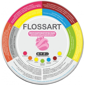 Смесь вкусоароматическая для сахарной ваты, FlossArt вишня-кола, 0.35кг.