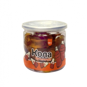 Мармелад жевательный "Кола бутылочки", банка, 130г