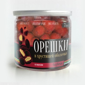 Арахис в глазури "Барбекю", 80 г., банка с крышкой