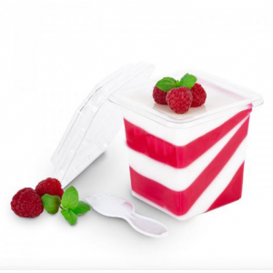 Контейнер 80х80х75мм 220мл ПЭТ прозрачный