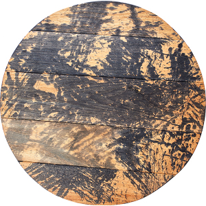 Доска для подачи D 45см h 4см дуб черный PPwood 04090732