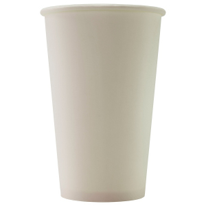 Стакан бумажный для горячих напитков 400мл белый