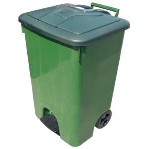 Контейнер для мусора 85л с педалью на колесах Sembol Plastik SW-85