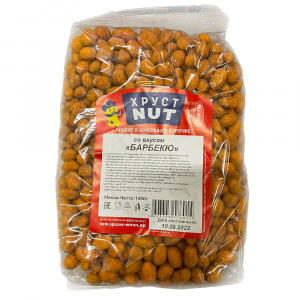 Арахис в хрустящей корочке ХрустNUT "Барбекю", пакет 1кг.