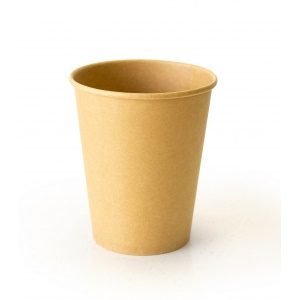 Стакан бумажный для горячих напитков Крафт двухсторонний 250мл