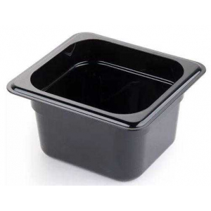 Гастроемкость GN1/6х100 поликарбонат черный Enigma Cookware 1/6*100mm black