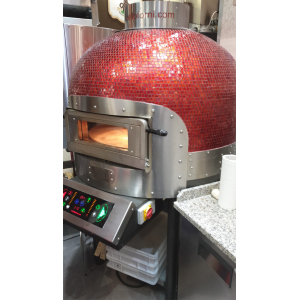 Печь для пиццы ротационная MorelloForni FRV100 Cupola Mosaic (red rubino)