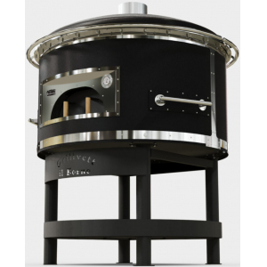 Печь дровяная Grillvett IL Forno 1200 черная с подставкой