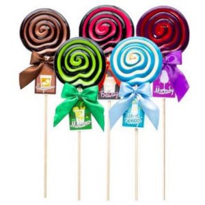 Карамель леденцовая Long Завиток "Напитки мира", 100 гр.