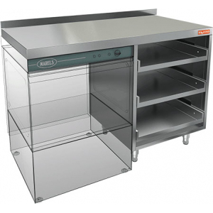 Модуль барный нейтральный для посудомоечных корзин HICOLD НБМКБКП-12/7БЛ (+100мм столешн.)