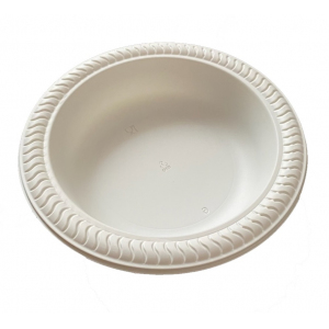 Тарелка суповая 500мл кукурузный крахмал белая