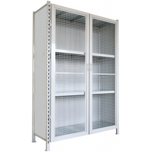 Шкаф складской Актант АКТАНТ-300 70/80 (1500х700х800мм) двери сетчатые, ригельный замок, 5 полок