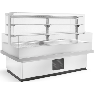 Витрина холодильная напольная Criocabin Erin EM140 L1875mm with unit (RAL 9010), lighting on every shelf