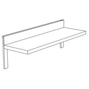 Полка настенная Компания ПроК ПК1(900х400х300) борт