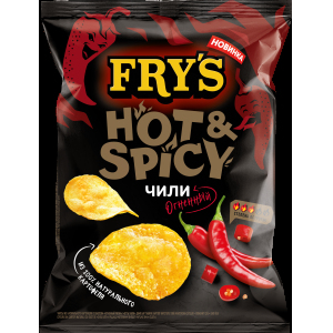 Чипсы из натур. картофеля FRY`S, вкус Огненный чили, 70г
