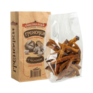 Греночки ржано-пшеничные с чесноком, 100г.