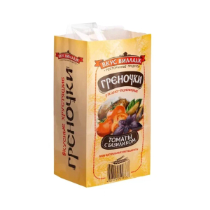 Греночки ржано-пшеничные с томатом и базиликом, 100г.