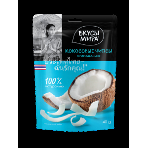 Чипсы кокосовые Вкусы мира, 40 г.