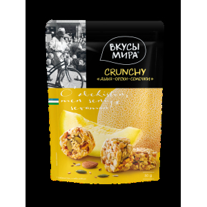 CRUNCHY Дыня-орехи-семечки, 50 г.