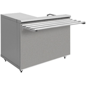Прилавок кассовый напольный LUXSTAHL КК-1200 Premium (нерж.)