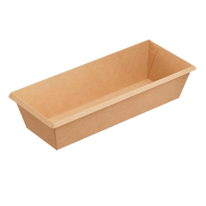 Контейнер с прямоугольным дном 700мл бумага крафт/крафт