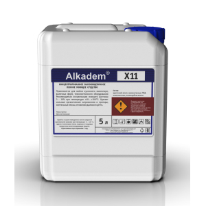 Средство моющее для удаления пригаров высокощелочное Alkadem X11 5л/7кг