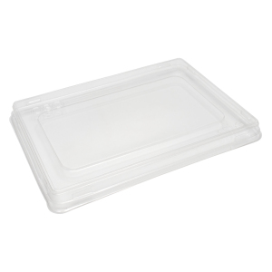 Крышка для контейнера 1000мл 174х234мм плоская ПЭТ прозрачная