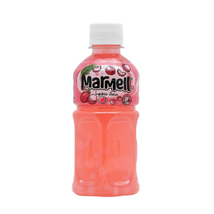 Напиток с кусочками кокосового желе MARMELL (Мармелл) "Ната де коко" со вкусом личи, ПЭТ 0,32л