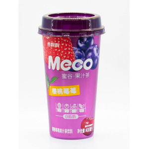 MECO напиток фруктовый чай со вкусом вишни, черники и клубники, ПЭТ, 400 мл