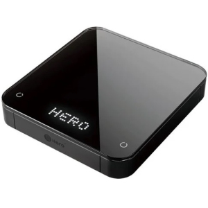 Весы кухонные электронные кофейные ZeroHero Coffee Scale Black with silicone pad