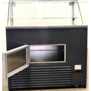 Витрина холодильная напольная Glacier Наоми 1,2 RAL9005+Обрешетка