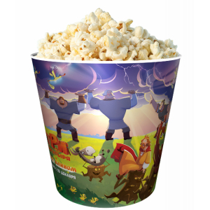 V170 Стакан для попкорна "Три богатыря и свет клином"