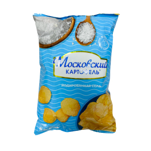 Картофель Московский хруст. с йодированной солью , 120 г