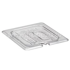 Крышка для гастроемкости GN1/6 с ручкой и вырезом поликарбонат Cambro 60CWCHN-135