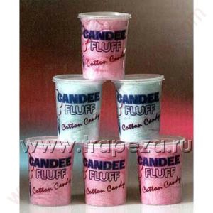 Стакан V 32 пластиковый для сахарной ваты, "Candee Fluff" (100шт.)
