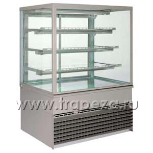 Витрины холодильные напольные Unis Georgia Square 1500 Inox Витрины холодильные напольные Unis Georgia Square 1500 Inox