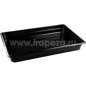 Гастроемкость GN1/1х65 полипропилен черный Restola 422107313