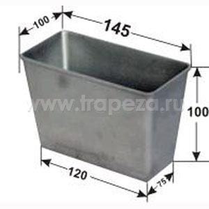 Форма для выпечки хлеба L 14.5см w 10см h 10см 350-450г 5 секций с ручками алюминий ЦВЕТЛИТ-Р Л11х5+Р