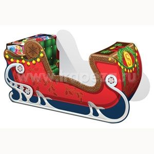 Игрушка-коробка для детского обеда РОЖДЕСТВ. САНИ картон, 120шт