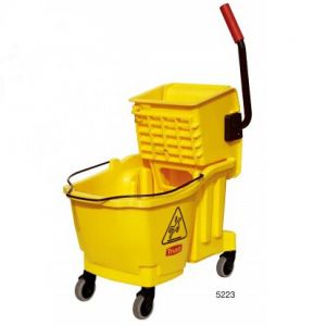 Комплект для мытья полов COMBO с отжимом 33л, пластик желтый