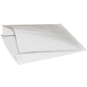 Пакет бумажный 250х140х60мм плоское дно белый