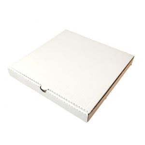 Коробка для пиццы 280х280х40мм картон белый профиль "B"
