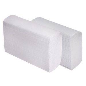 Полотенца бумажные Z-сложение 2-слойные 22х22,5см целлюлоза белые