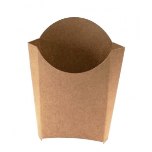 Коробка для картофеля фри 90x34x125мм Крафт бумага