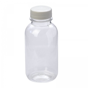 Бутылка 0,3л широкое горло с белой крышкой ПЭТ прозрачный