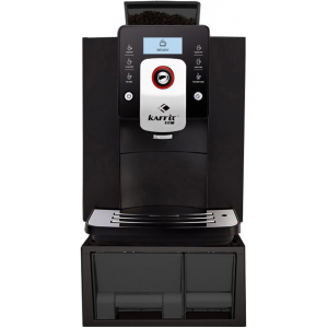 Кофемашина-автомат, 1 группа, кофемолка, автоматический каппучинатор, черная, управление электронное, высота чашки 80/140мм